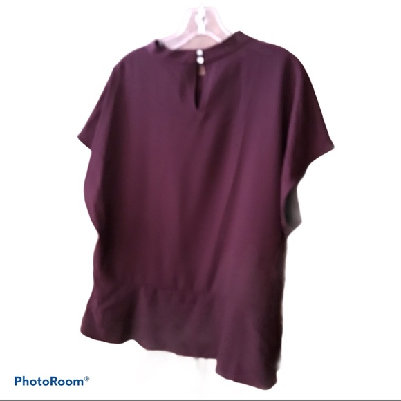 DKNY Wine Colored Blouse - Picture 3 of 3